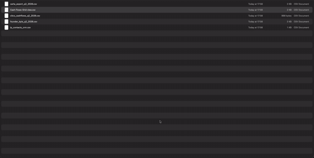 4 source tables side by side in Airtable